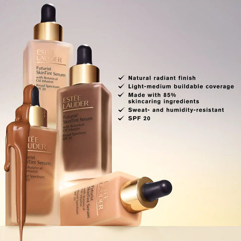 Futurist SkinTint Serum Foundation With Botanical Oil Infusion SPF 20 - 1C1 Cool Bone - 1.0 oz.