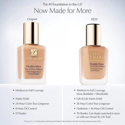 Double Wear Stay-in-Place Longwear Matte Foundation - 0C1 Cool Sand - 1.0 oz.